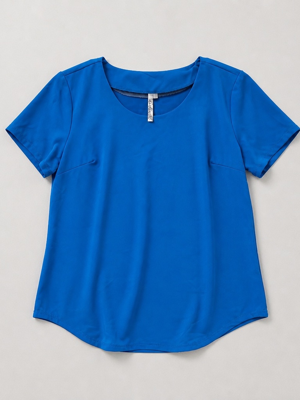 Lulu-B Short Sleeve Round Neck Top -  Blue
